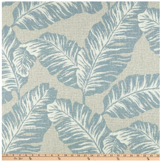 One (1) Curtain Panel - Magnolia Home Fashions Chiquita Cotton Duck Sail. Brown, Beige, Grey, blue. Bedroom, Livingroom, Dining Room, Bath