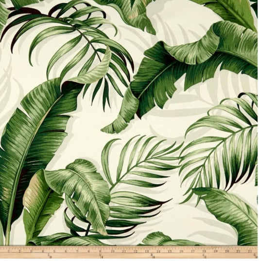 One (1) Curtain Panel or Valance "Tommy Bahama Indoor/Outdoor Palmiers Verde" fabric. - Custom handmade to order quality drapes