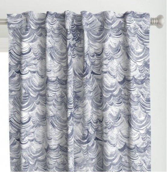 One Curtain Panel "Wild Ocean" - Nature home decor for living room, dining room, baby room, bathroom Ocean, water, lake