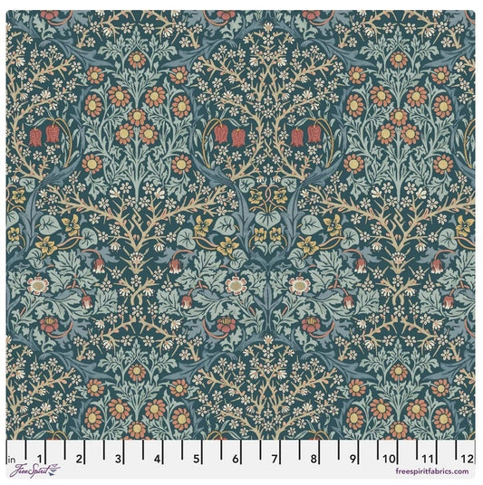 One Holiday Tree Skirt "Blackthorn Indigo" Home Decor. William Morris Christmas Tree Decor