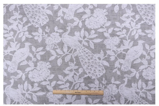 One (1) Curtain Panel "Magnolia Home Fashions Birdsong Pearl" - Custom made to order handmade quality drapery.