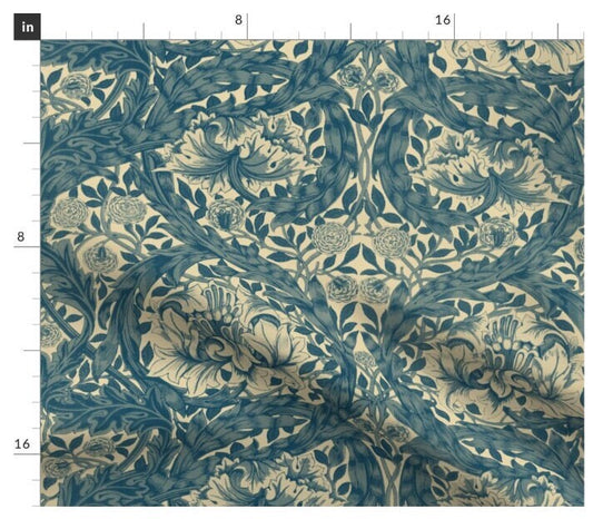 One (1) Curtain Panel - "African Marigold" - 50 inch Wide, Blackout lining available. Linen Cotton Canvas