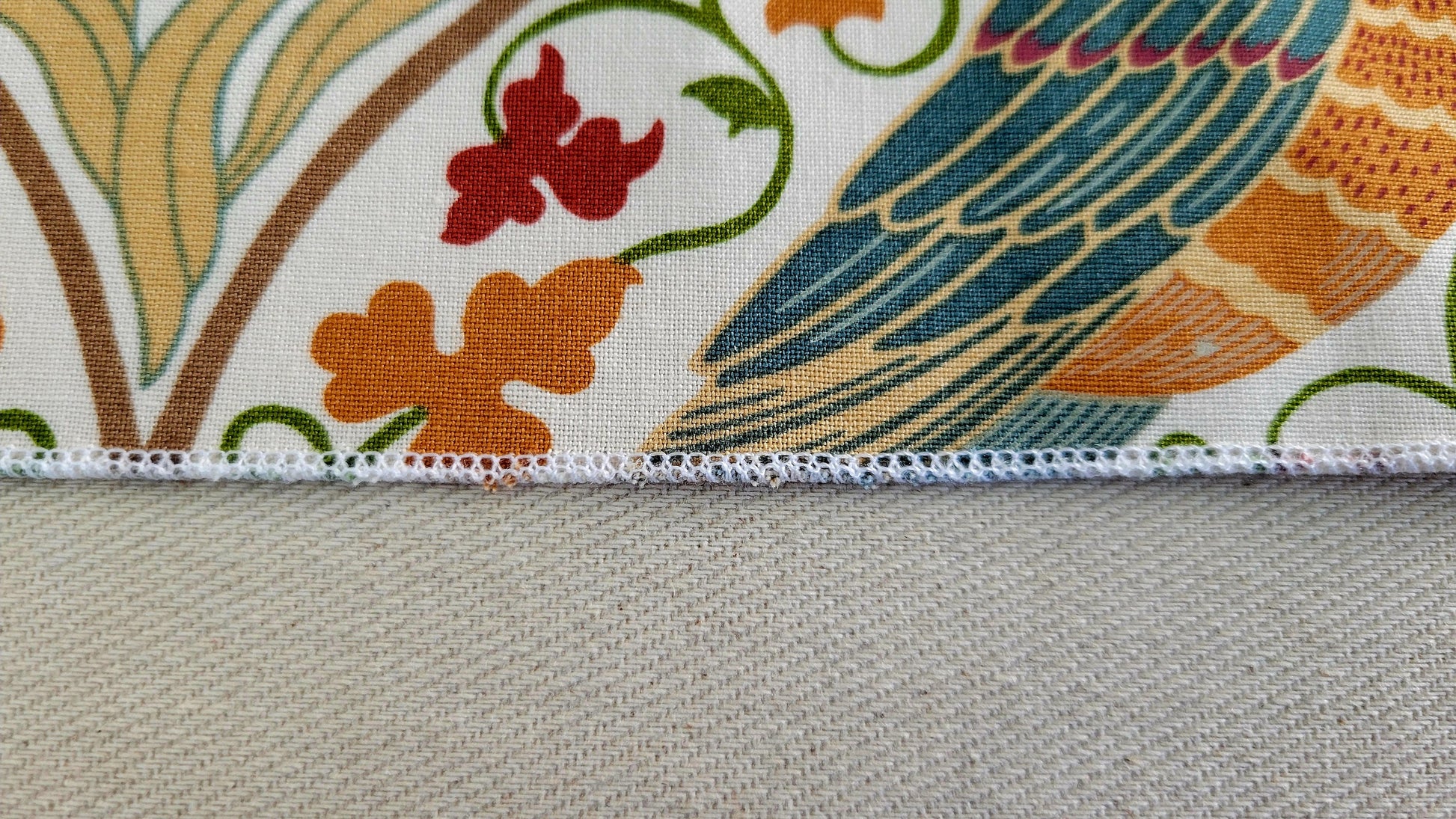 Cotton Napkins "Morris & Co. Orkney Seasons by May Large Linen" Elegant custom table decor for home. Beautiful Autumn Colors. Handmade