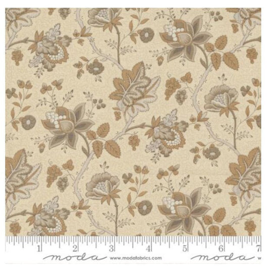One Holiday Tree Skirt "Chateau De Chantilly La Fayette Florals Jacobean Pearl Roche" By Moda Fabrics. Handmade Christmas Tree Skirt.