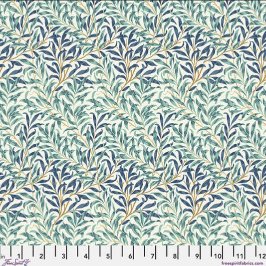 One Curtain Panel "Willow Boughs - Mint Buttermere" William Morris Fabric. Custom Handmade to Order Window Treatments.