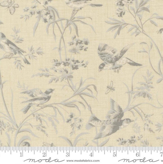 One Holiday Tree Skirt "Aviary De Trianon Florals Birds Butterflies Pearl Roche" fabric Antoinette French General