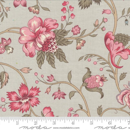 One Holiday Tree Skirt "Cecile Florals Smoke" fabric Antoinette French General