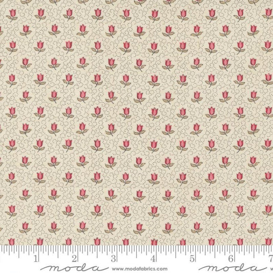 One Holiday Tree Skirt "Champagne Small Floral Pearl" fabric Antoinette French General. Home Decor, handmade in Ohio